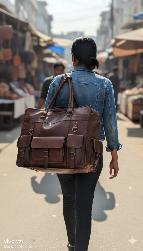 Dark_Brown_Premium_Quality_Full_Grain_Leather_And_Internal_Pure_Cotton_Canvas_No_Cheap_Fabric_Used_Duffel_Bag_For_Unisex