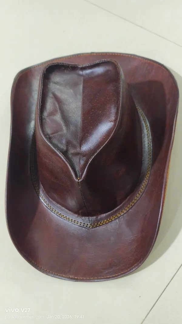 Dark_Brown_Genuine_Full_Grain_Leather_Hat_For_Unisex