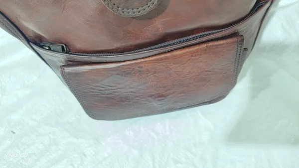 Antique_Brown_Full_Grain_Leather_With_Canvas_Lining_Messenger_Bag_For_Unisex