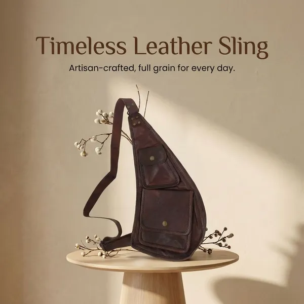 Chocolate_Brown_Pure_Full_Grain_Leather_Sling_Bag_For_Unisex