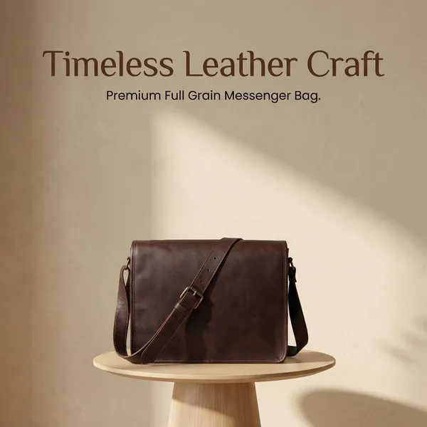 Dark_Brown_Premium_Quality_Full_Grain_Leather_And_Internal_Pure_Cotton_Canvas_Messenger_Bag_For_Unisex