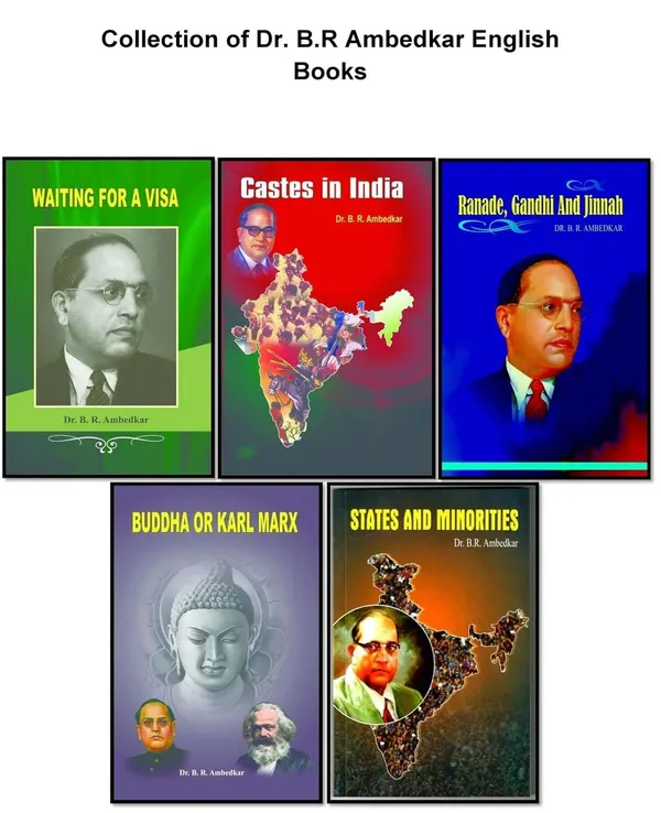 Dr_B_R_Ambedkar'S_Books_(Combo_Pack_Of_5_Books_)_Waiting_For_A_Vis_+__Castes_In_Indi_+__Ranade,Gandhi,Jinna_+__Buddha_Or_Karl_Mar_+__States_And_Minorities_[Product_Bundle]_[Jan_01,_2022]_Dr_B_R_Ambedkar