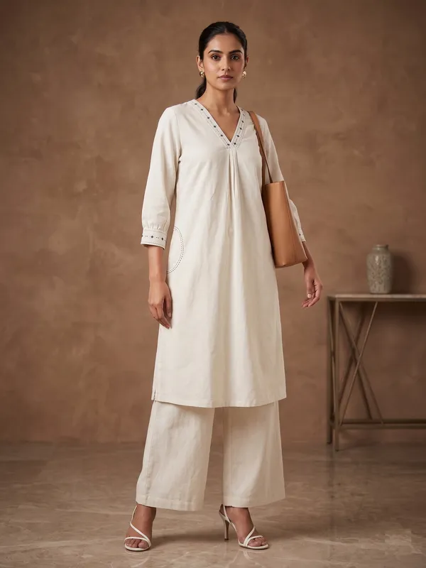 Beige_flex_cotton_kurta