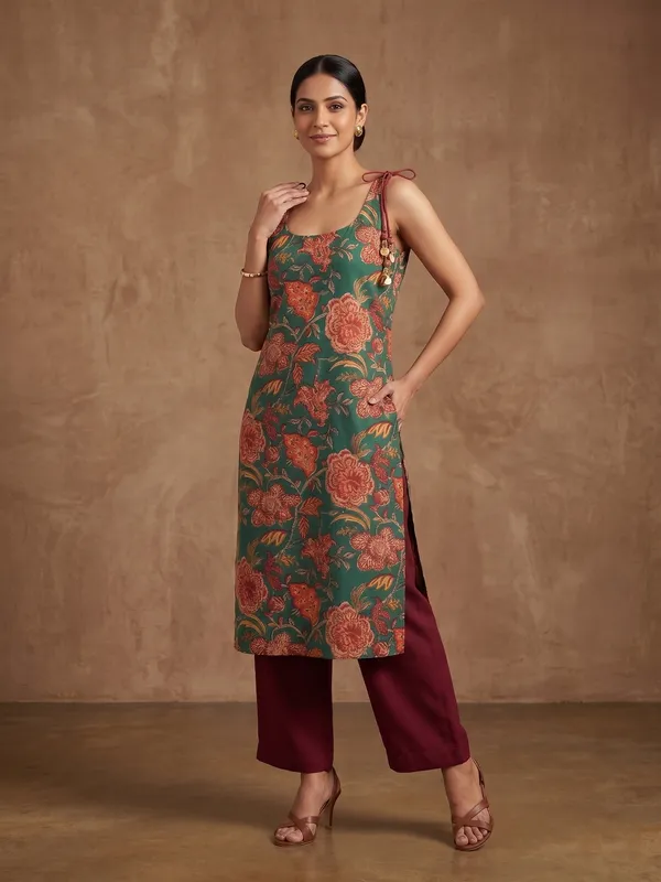 Floral_Print_Tie-Shoulder_Kurta