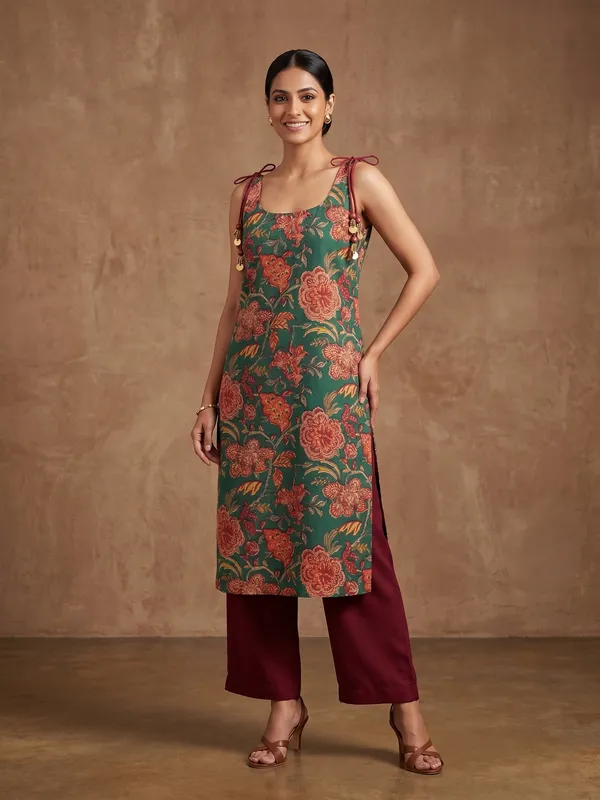 Floral_Print_Tie-Shoulder_Kurta
