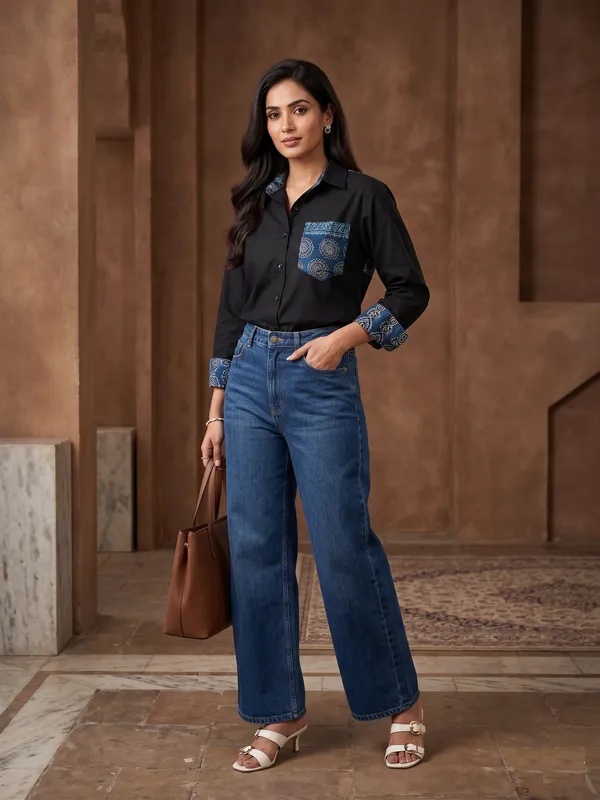 Indigo_Patchwork_Button-Down