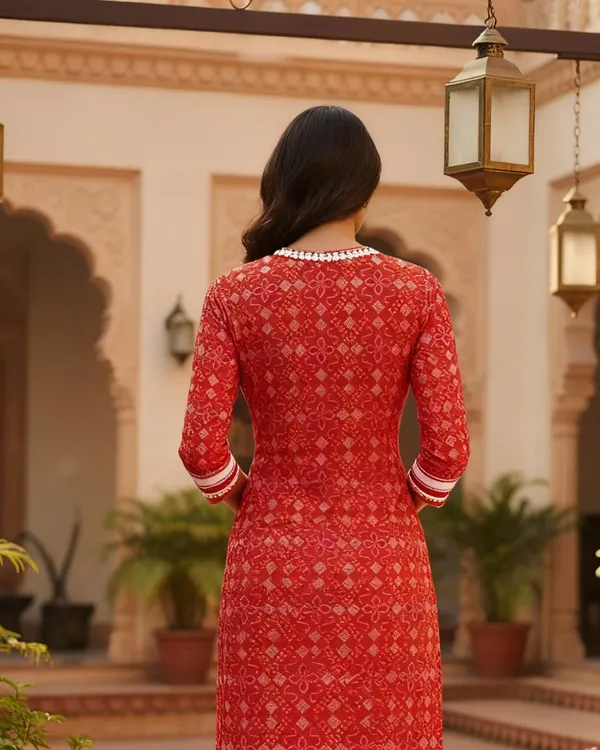 Red_Printed_Straight_Cotton_Festive_Kurta