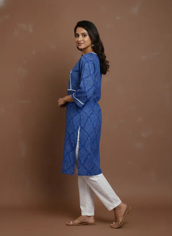Indigo_Block-Print_Cotton_Angrakha_Kurta