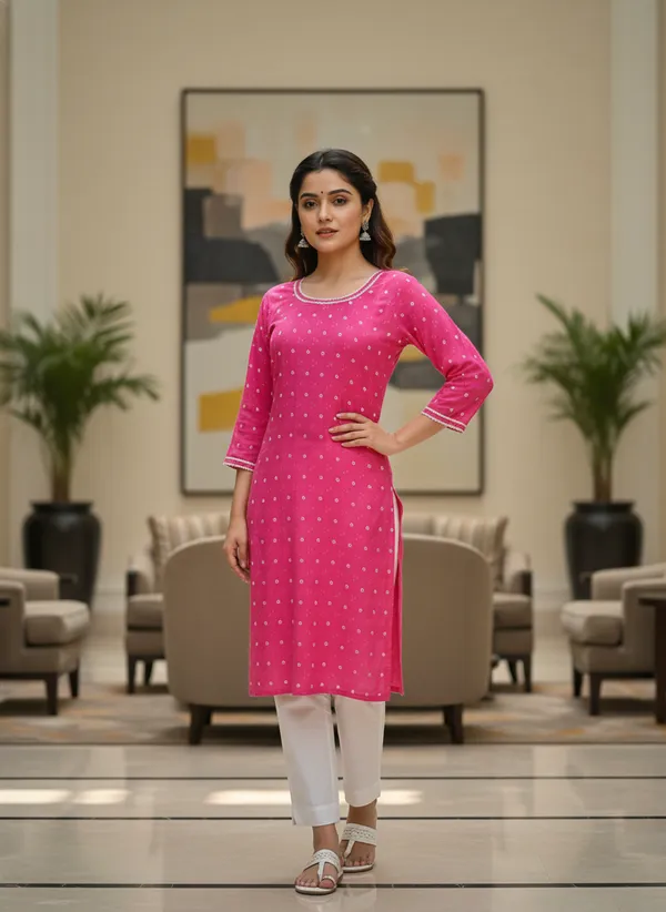 Vibrant_Pink_Bandhani_Print_Three-Quarter_Kurta
