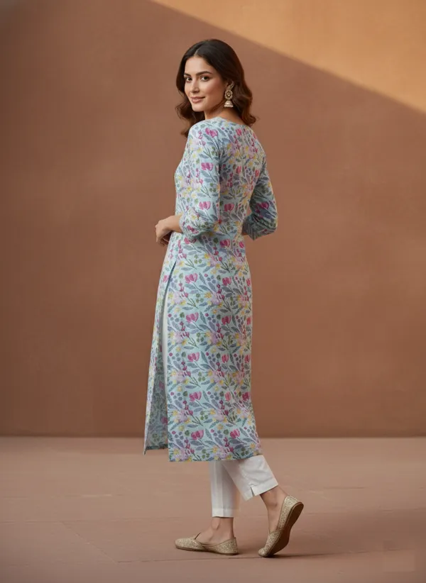 Floral_Printed_V-Neck_Cotton_Straight_Kurta