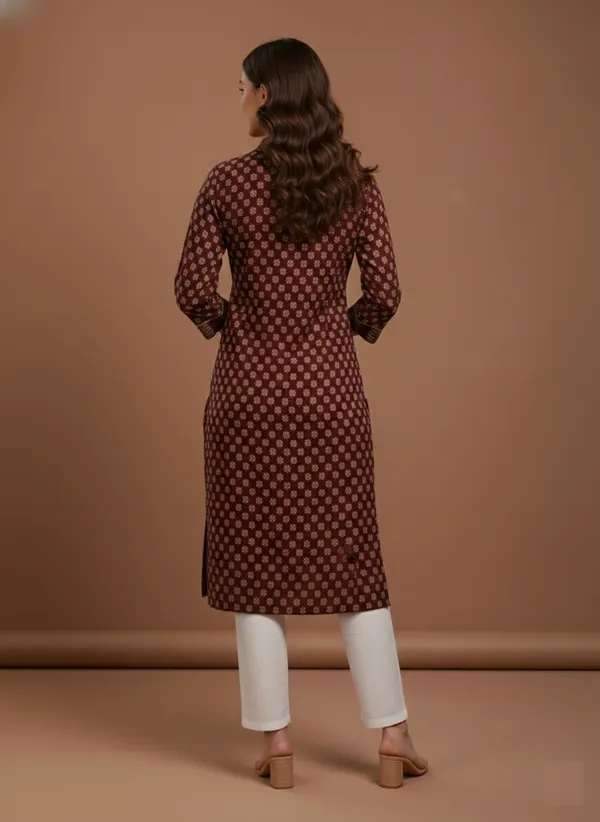 Maroon_Printed_Mandarin_Collar_Cotton_Straight_Kurta
