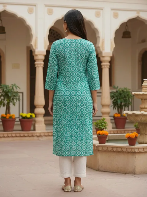 Aqua_Geometric_Print_Cotton_Straight_Kurta