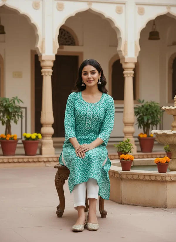 Aqua_Geometric_Print_Cotton_Straight_Kurta
