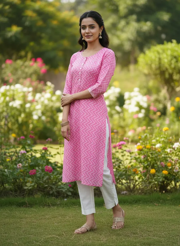 Womens_Cotton_Printed_Kurta_Combo_-_Pack_Of_3_(Blue,_Pink_&_Green)