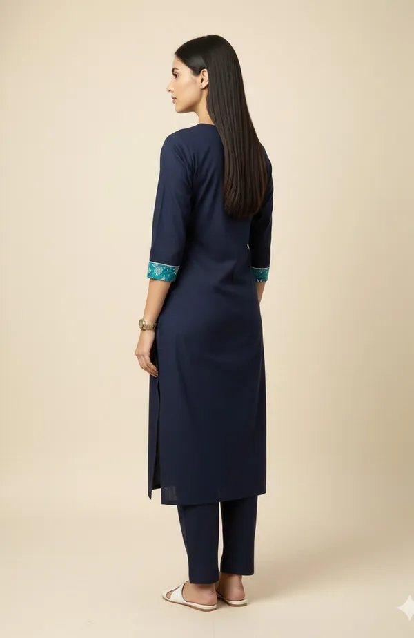 Navy_Blue_Straight_Kurta_With_Printed_Neck_Yoke