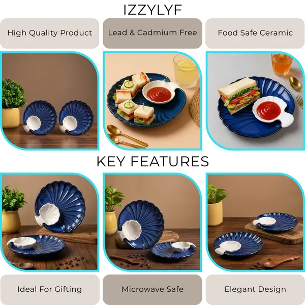 Blue_Sea_Shell_Small_19cm_Ceramic_Platter_With_Dip_Bowl