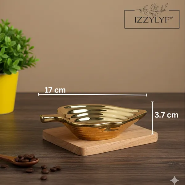 Golden_Leaf_Design_Ceramic_Platter_Pack_Of_2