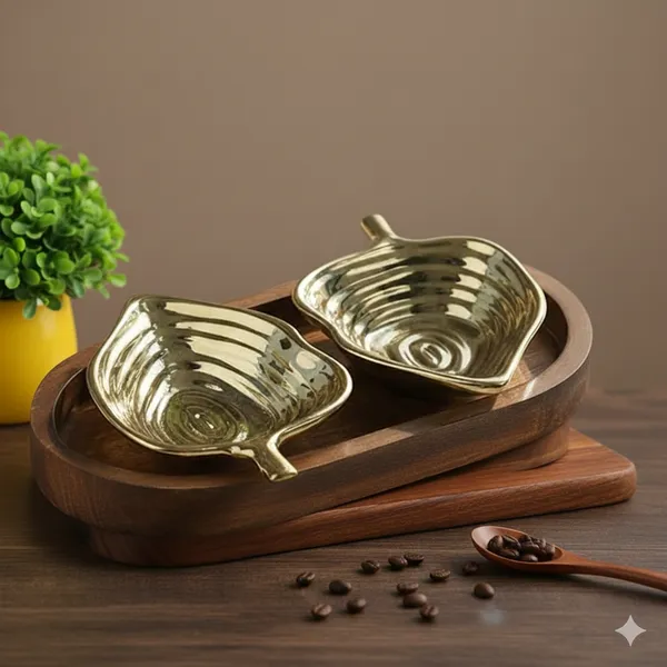 Golden_Leaf_Design_Ceramic_Platter_Pack_Of_2