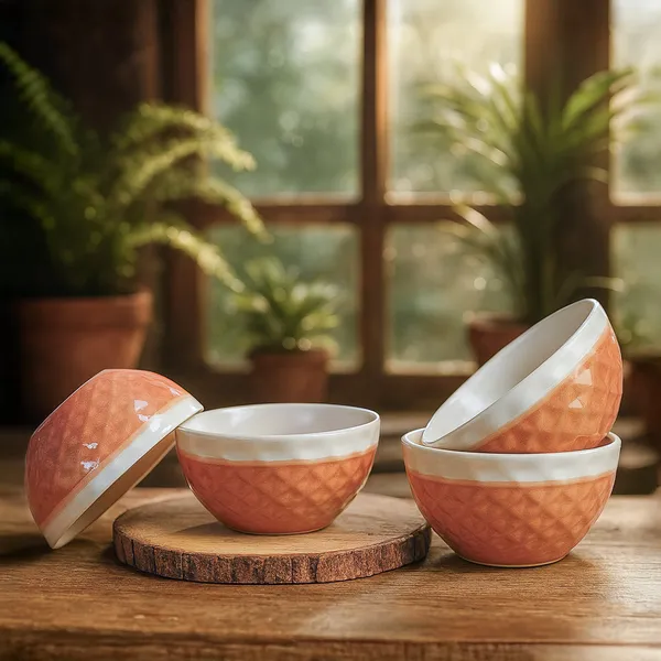 Pink_Studio_Pottery_Dual_Tone_Bowl_Pack_Of_4