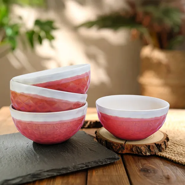 Pink_Studio_Pottery_Dual_Tone_Bowl_Pack_Of_4