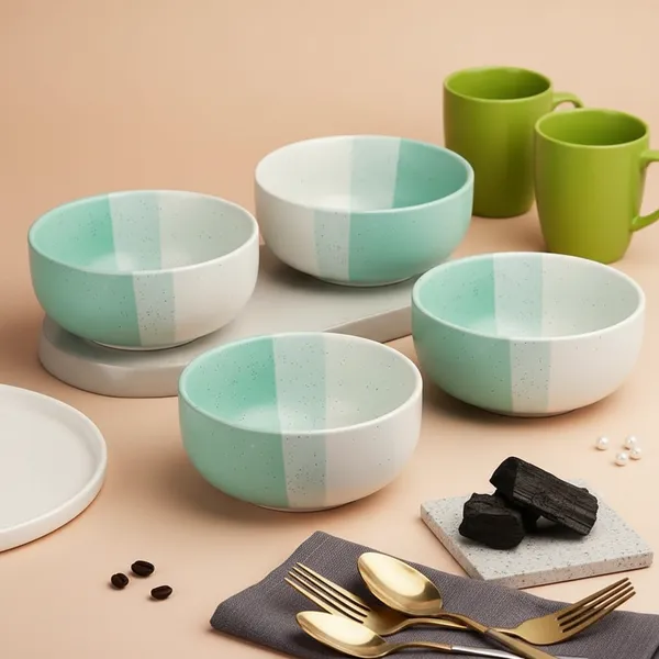 Green_Tritone_Matte_Finish_Ceramic_Bowl_Pack_Of_4
