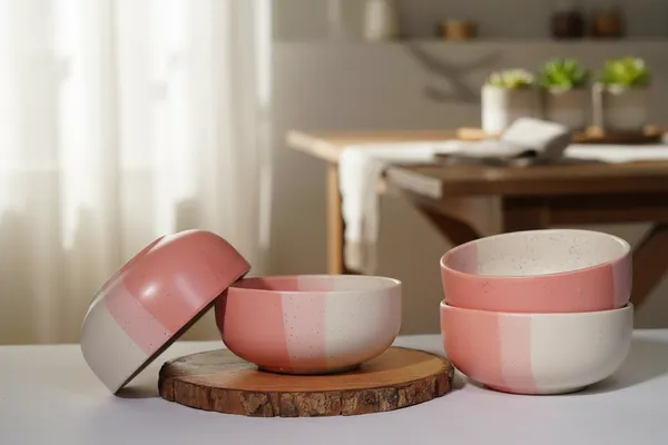 Pink_Tritone_Matte_Finish_Ceramic_Bowl_Pack_Of_4