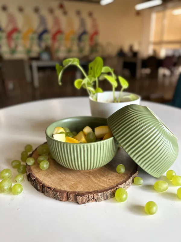 Green_Matte_Finish_Ribbed_Ceramic_Bowl_Pack_Of_2