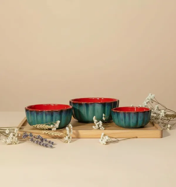 Green_Sunset_Mirage_Ceramic_Stackable_Bowl-_Pack_Of_3