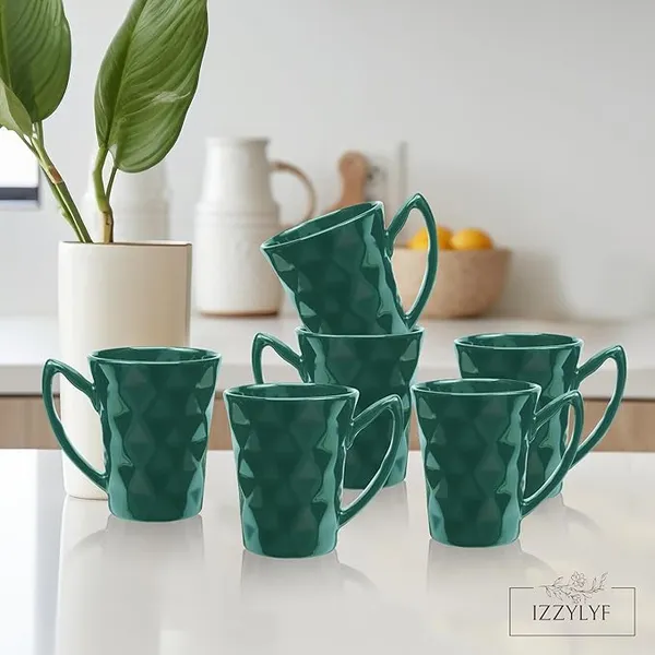 Green_Diamond_Cut_Coffee_Mug_Set_Pack_Of_2