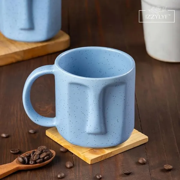 Blue_Expression_Face-Shaped_Ceramic_Coffee_Mug_Pack_Of_2