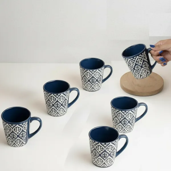 Blue_Leaf_Design_Ceramic_Coffee_Mug_Pack_Of_2