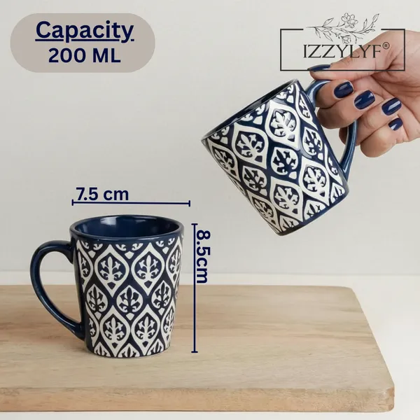 Blue_Leaf_Design_Ceramic_Coffee_Mug_Pack_Of_2