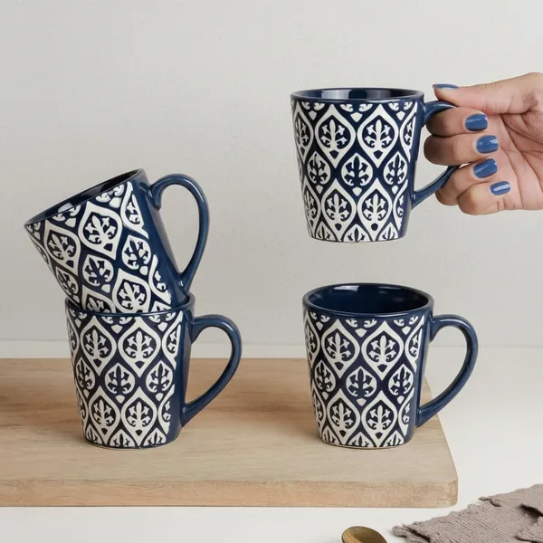 Blue_Leaf_Design_Ceramic_Coffee_Mug_Pack_Of_2
