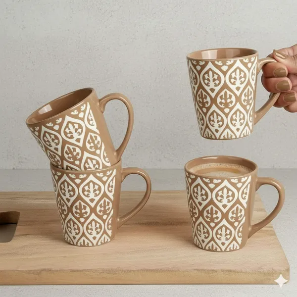 Brown_Leaf_Design_Ceramic_Coffee_Mug_Pack_Of_2
