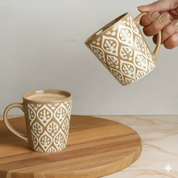 Brown_Leaf_Design_Ceramic_Coffee_Mug_Pack_Of_2