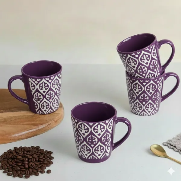 Purple_Leaf_Design_Ceramic_Coffee_Mug_Pack_Of_2