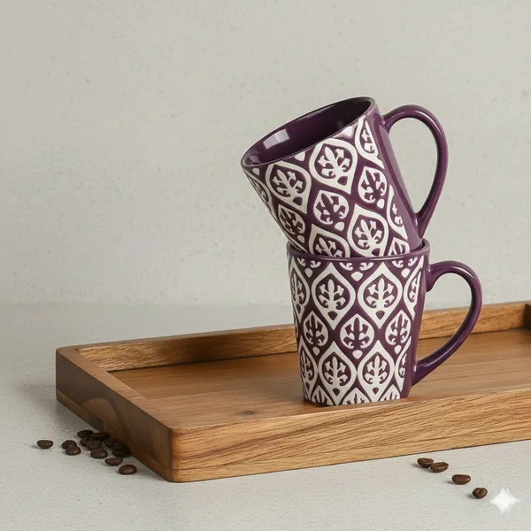 Purple_Leaf_Design_Ceramic_Coffee_Mug_Pack_Of_2