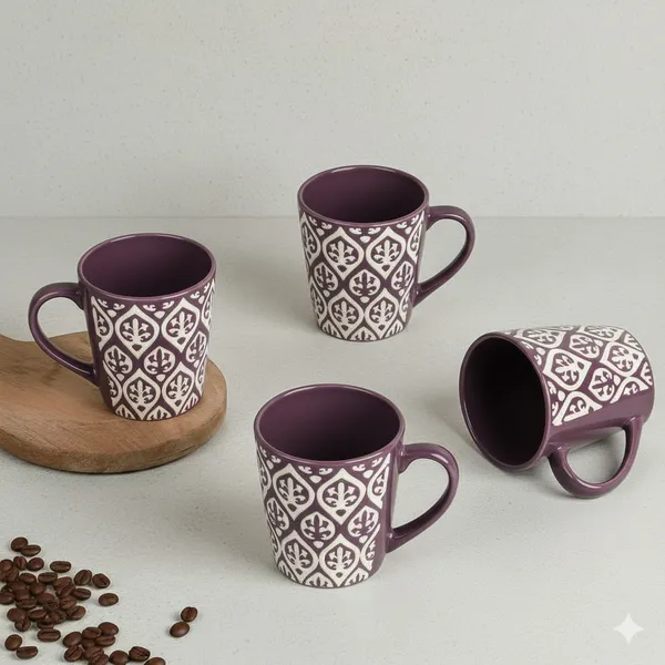 Purple_Leaf_Design_Ceramic_Coffee_Mug_Pack_Of_2