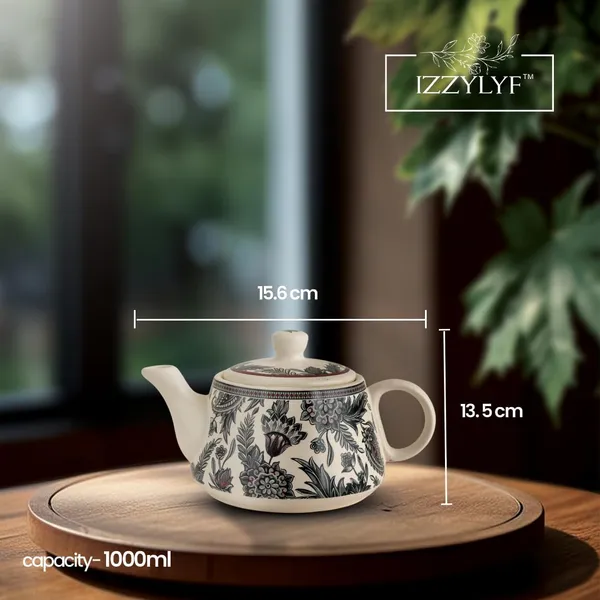 Garden_Bliss_Printed_Mat_Finish_Tea_&_Kettle_Set_-_6_Ceramic_Tea_Cups,_1_Kettle_Pack_Of_7