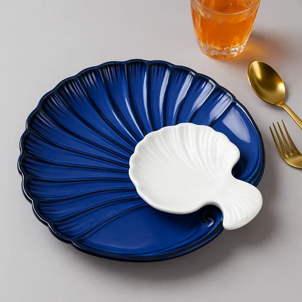 Blue_Sea_Shell_28cm_Ceramic_Platter_With_Dip