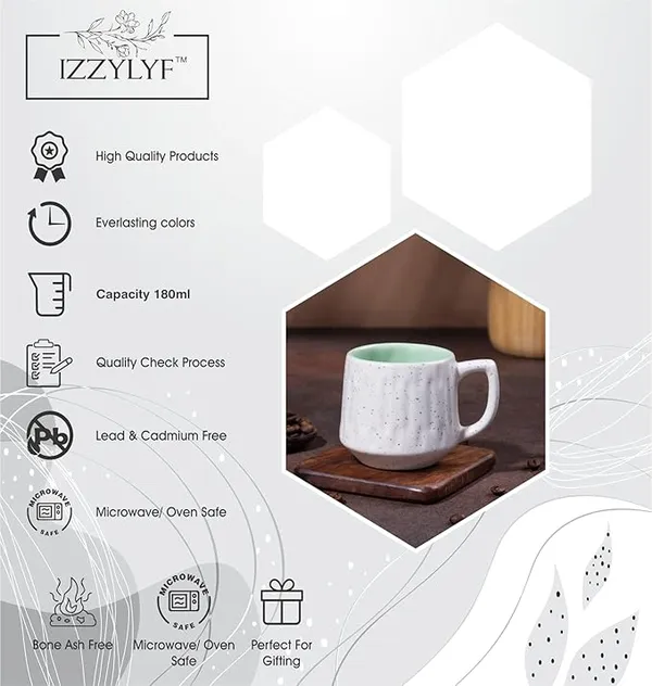 Green_Bell-Curved_Ceramic_Tea_Cup_Pack_Of_6