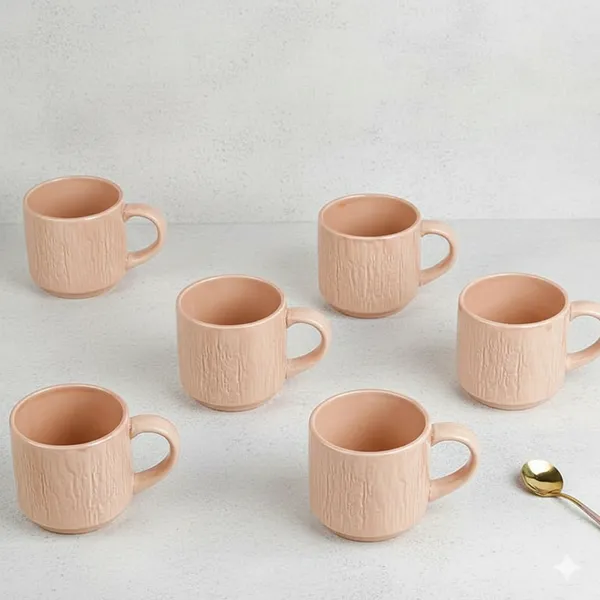 Peach_Stone_Classic_Ceramic_Tea_Cup_Pack_Of_6