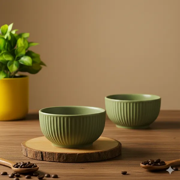 Green_Matte_Finish_Ribbed_Ceramic_Bowl_Pack_Of_2