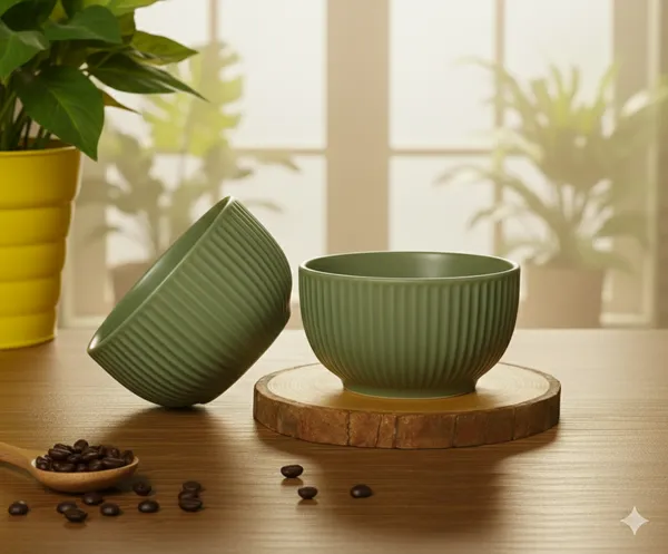 Green_Matte_Finish_Ribbed_Ceramic_Bowl_Pack_Of_2