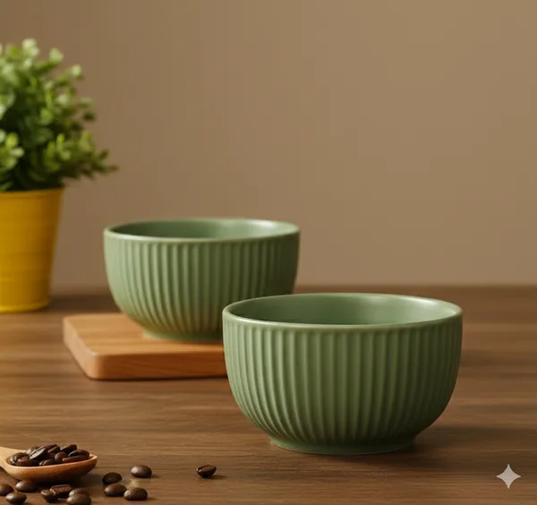 Green_Matte_Finish_Ribbed_Ceramic_Bowl_Pack_Of_2