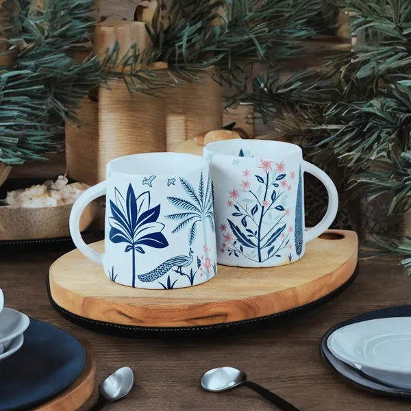 Blue_Blossom_Grove_Ceramic_Coffee_Mugs_Set_of_2-300_ml_Each