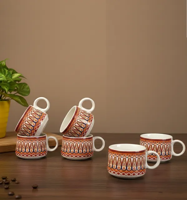 Rajasthani_Paisley_Printed_Ceramic_Tea_Cups_Pack_Of_6