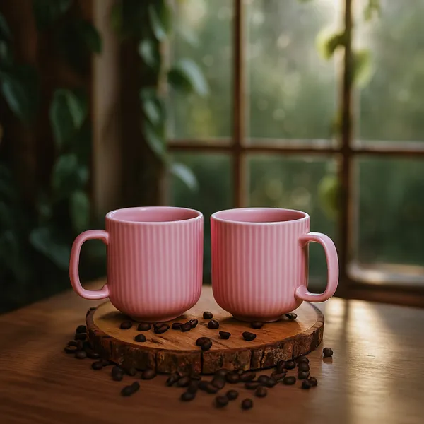 Pink_Peripheral_2_Coffee_Mug_With_1_Tray