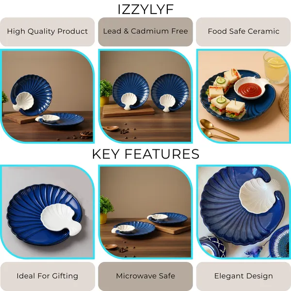 Blue_Sea_Shell_28cm_Ceramic_Platter_With_Dip