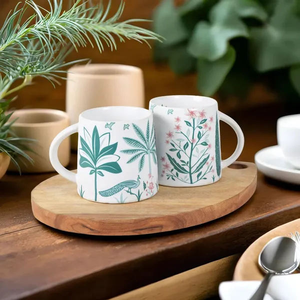 Teal_Green_Printed_Peacock_Coffee_Mug_Pack_Of_2